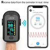 LPOW Bluetooth Pulse Oximeter Fingertip, OLED Display, Blood Oxygen Saturation Monitor (SpO2) and Pulse Rate, Perfusion Index with Alarm, APP for Smart Tracking, Batteries and Lanyard Included